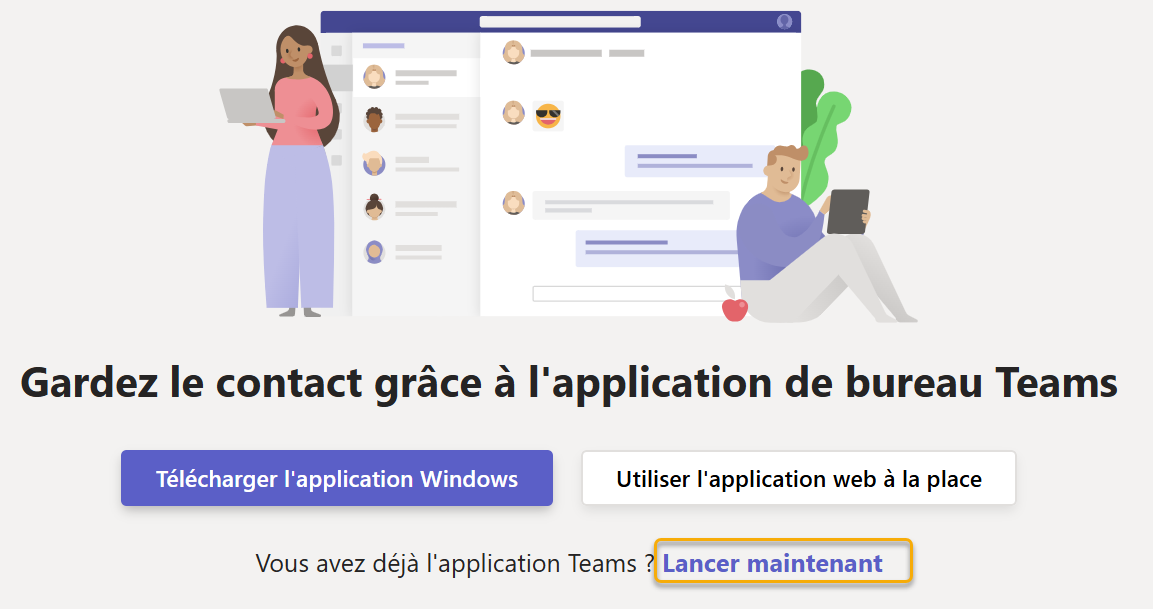 Lancez Maintenant Teams